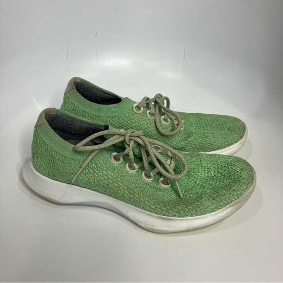 Allbirds Tree Dasher 1 sneakers green wool washable size 9.5 - Picture 4 of 8